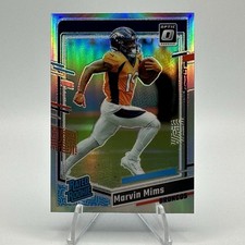 2023 Panini Donruss Optic Marvin Mims Rated Rookie RC Silver Holo Broncos