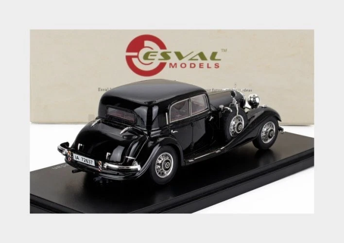 ESVAL MODEL EMGEMB434C MERCEDES BENZ - 540K W29 CHROME WHEELS 1936 - BLACK - 1/4 - Immagine 2 di 2