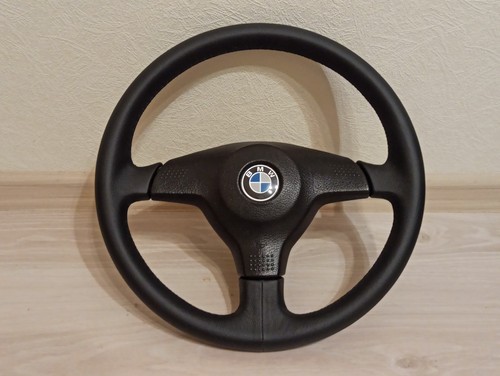 STEERING WHEEL BMW SPORT M3 E36 E31 E32 E34 KBA70156 New Leather MTECHNIC M Tec - Picture 1 of 15
