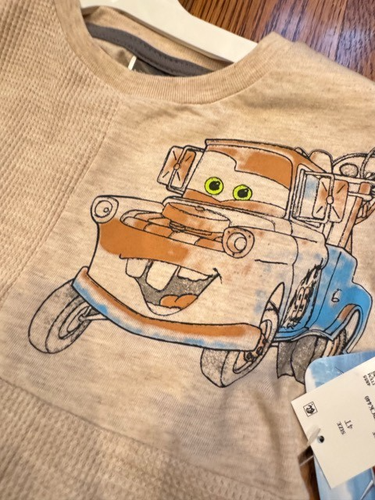 Disney Pixar Cars Short Outfit Set Lightning McQueen Mater Boys 4T New - Picture 4 of 8