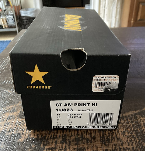 Converse Chuck Taylor All Star Batman 80th Herren Sneaker Gr. 11 Brandneu! - Bild 5 von 5