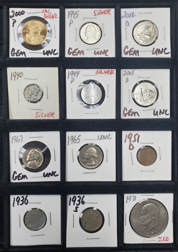 HUGE ESTATE SALE LIQUIDATION LOT, Old Money, Kennedy 50c, LOT'S of Silver Coins - Picture 11 of 24