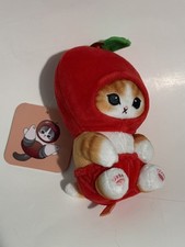 Mofusand Apple Plush Keychain with Tag