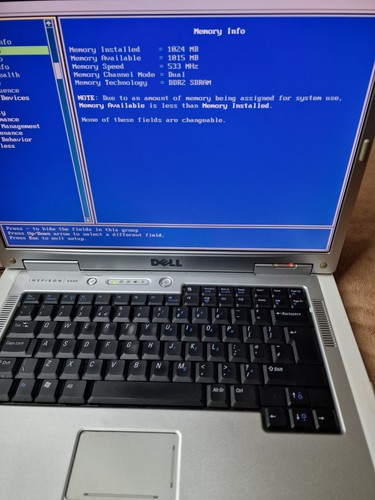 Dell Inspiron 6400 Laptop 15.4" ICDuo 1.6GHz 1Gb Ram Power On Tested Only No HDD - Picture 3 of 19