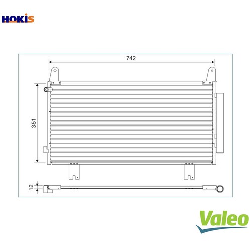 CONDENSER AIR CONDITIONING 822634 FOR HONDA CR-V/VI LFB16LFB26LFB1 2.0L 4cyl - Picture 1 of 9