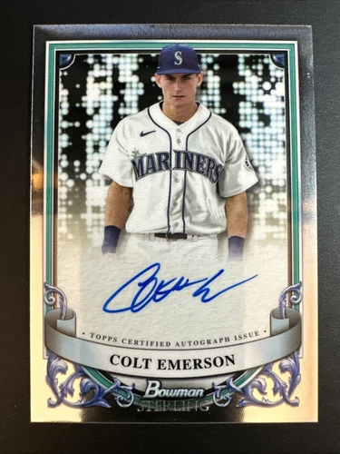 2024 Bowman Sterling Baseball Colt Emerson Auto #PA-CE Mariners