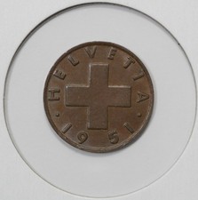 1951 B Switzerland 2 Rappen (#6)