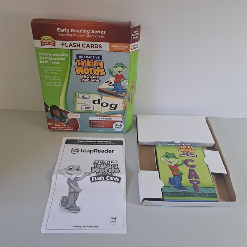 LeapFrog LeapReader Talking Flash Cards Words/Letters/Phonics Home School Kids - Picture 12 of 13