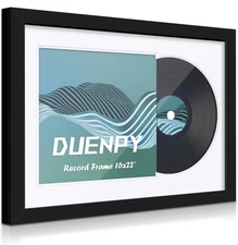 Vinyl Record Display Frame 16X22 Inches Display Record Album and 12.5X12.5 Album