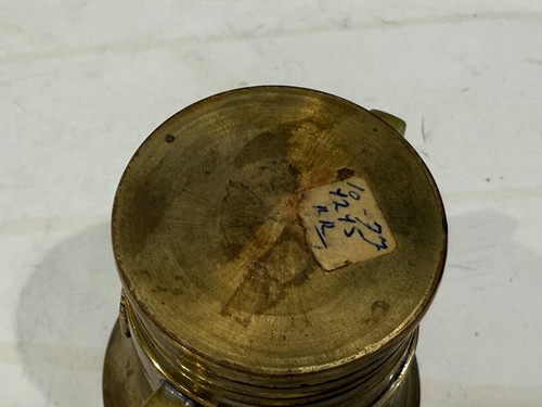 VTG Brass Mortar Apothecary Pharmacy Medicine Stamped J760. APJP. W/Handles - Picture 9 of 11