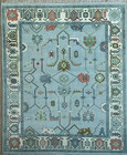 Oushak Rugs 6x9 7x10 8x11 9x12 10x14 12x15 Hand Knotted Green Turkish Area Rugs
