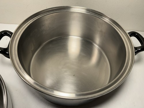 Chefs Ware By Townecraft Multi Core T304 Stainless Steel Stock Pot Domed Lid USA - Picture 11 of 18