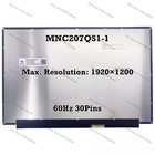 MNC207QS1-1 12.2" FHD+ 60Hz 50% NTSC EDP 30 Pins LCD Bildschirm Panel Ersatz