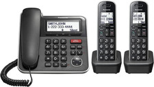 Expandable Corded/Cordless Phone System with Answering Machine and One Touch Cal