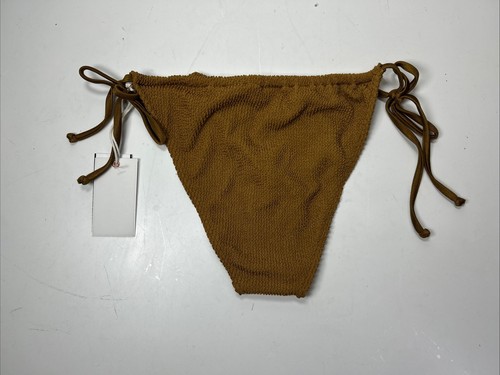 Good American Always Fits Tiny Ties Bikini Bottom in Bronze Size 3/ 4 US L / XL - Picture 2 of 6