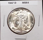 1947-D  WALKING LIBERTY HALF DOLLAR - Choice Uncirculated