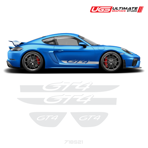 Porsche GT4 Set Grafico Accento - - Foto 6 di 28