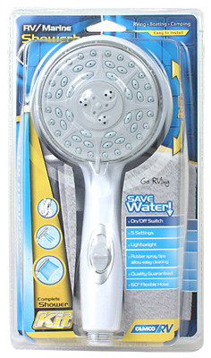Camco White RV/Marine Hand Held Shower Head Kit. It is ergonomically designed an - Picture 1 of 1