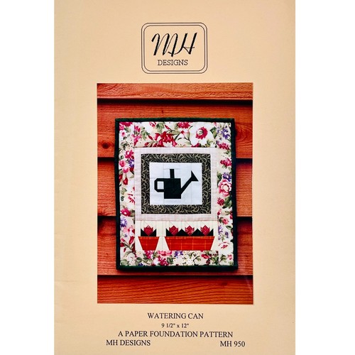 Watering Can Quilt PATTERN MH Designs MH950-C1, Foundation Paper Piecing, 1995 - Picture 1 of 4