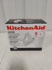 KitchenAid KHM5AP Ultra Power Hand Mixer White Brand 5-Speed New Open Box #2642