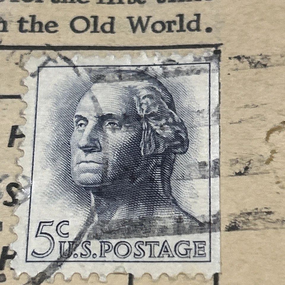 1962 George Washington 5 Cent Stamp Blue/Gray (Rare). - Image 4 of 4