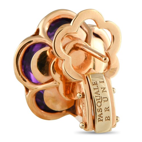 Pendientes Pasquale Bruni de oro rosa de 18 quilates de diamantes y amatista de 0,17 quilates PB03-050125 - Imagen 2 de 3
