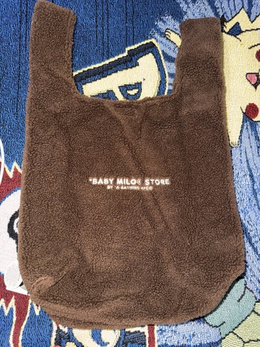 Baby MILO by A Bathing Ape Baby MILO Fell Beuteltasche Tasche MILO Gesicht Design Braun Neu - Bild 7 von 8