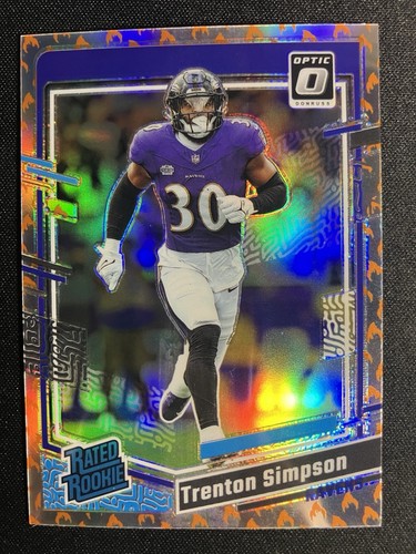 2023 Donruss Optic - Rated Rookie Trenton Simpson #209 Fire Emoji Prizm SSP (RC) - Picture 1 of 2