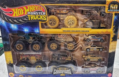 Hot Wheels Trophy Champions Monster Truck 50 Bigfoot New 1:64 Diecast Limited 
