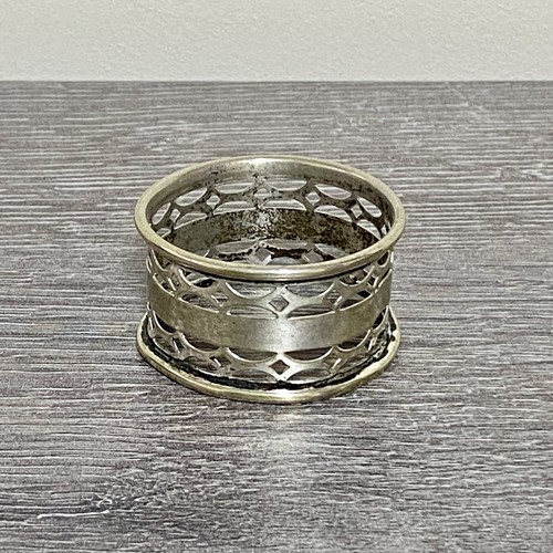 Vintage Silverplate Napkin Ring Holder Silver Plate Art Deco Collectible Rare - Picture 3 of 8