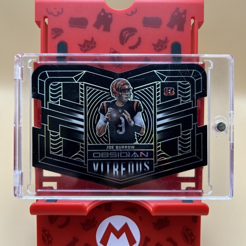 Joe Burrow 2022 Panini Obsidian Vitreous Yellow Etch 14/15 Die Cut SSP - Picture 6 of 6