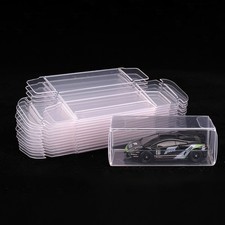 10-50 Plastic Gift Box Transparent Box Model 1/64 Car Toy Display Show Box Case
