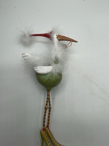 DEPT 56 KRINKLES Christmas GOSE 18" PATIENCE BREWSTER grün mit High Heels - Bild 3 von 4