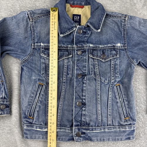 Gap Kids Blue Medium Wash Denim Jean Jacket Size Small (6-7) - Picture 6 of 12