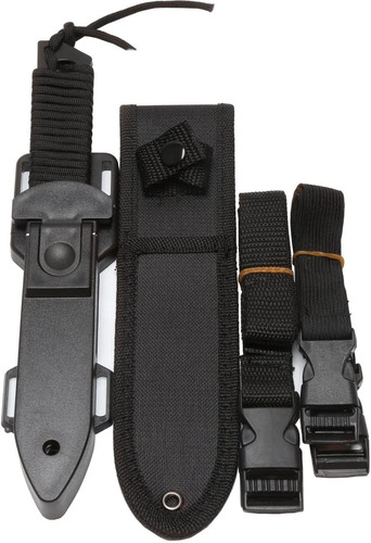 BOffer Coltello Subacqueo, Nero Coltello Tattico Lama Affilata Bordo Seghetto 2 Paia - Foto 2 di 5