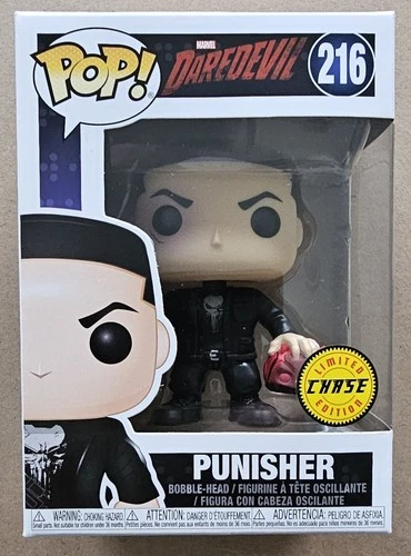 Funko Pop! Marvel Daredevil Punisher #216 CHASE Hi-Grade MINT + Rare