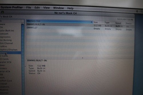 Macintosh iBook G4 1.42 GHz 14.1" LCD screen Mac OS 10.4.6 Model A1134- 512 MB - Picture 6 of 24