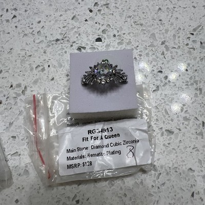 Bomb Party April Birthday 2026 Ring   Fit for a Queen   Size 8 Hematite 