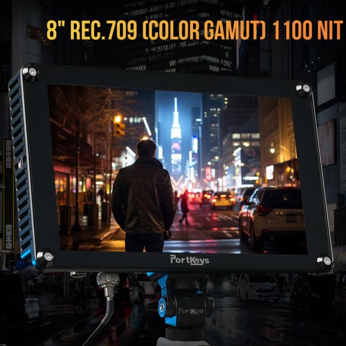 Portkeys HS8 8" 1000nit Monitor mit hoher Helligkeit 3G-SDI 4K HDMI für Kameras - Picture 11 of 12