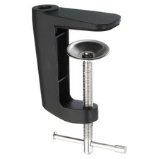 0.29"/M10 Thread Hole Table Mount Clamp for Microphone Arm Lamp Stand Black