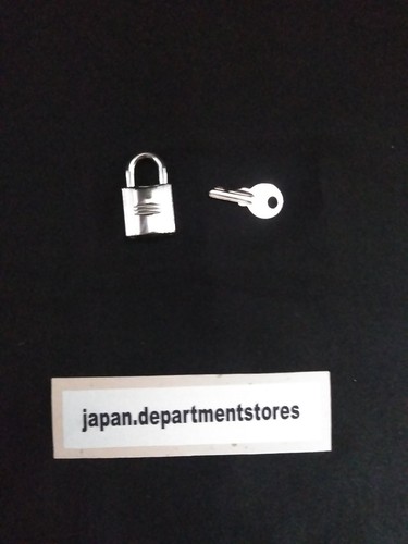 Candado y Llave Cadena HERMES Plata Dije Número Aleatorio Auténtico Japón - Imagen 2 de 13