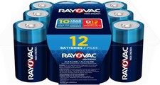Rayovac High Energy D Batteries (12 Pack), Alkaline D Cell D 