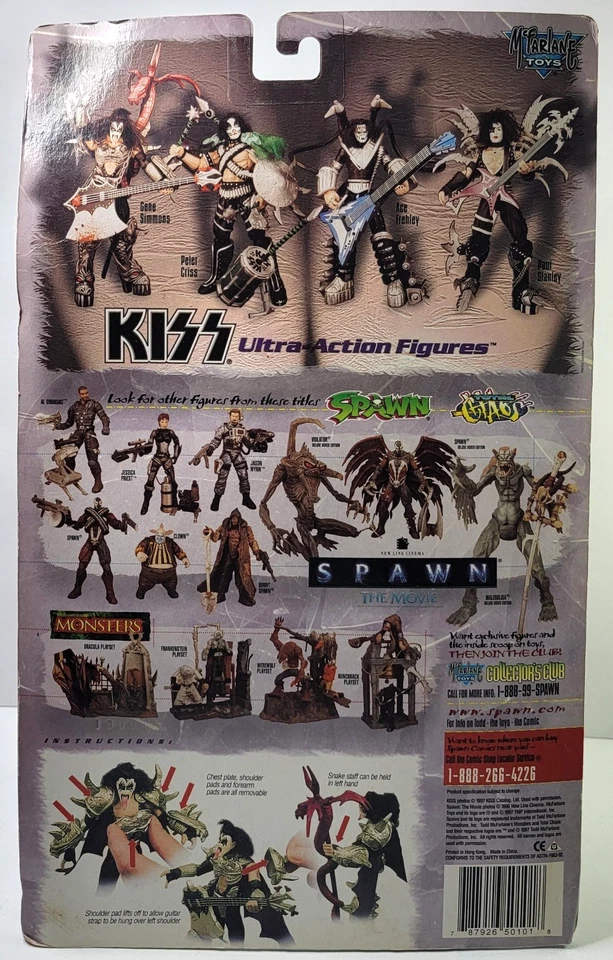 Juego de 4 figuras de acción McFarlane Toys KISS 1997 Ultra - MIP Ace Frehley Foto 3 de 4