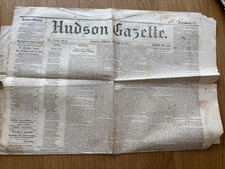 1851 ORIGINAL HUDSON GAZETTE NY PT BARNUM AD ASIATIC CARAVAN /elephants politics