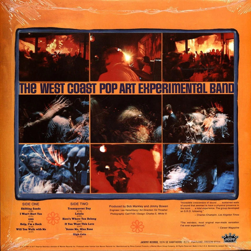 West Coast Pop Art Experimental Band - Part One Mono Editi (1967 - US - Reissue) - Bild 3 von 3