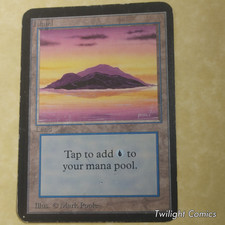 Island A(127) HP -- Limited Edition Alpha MTG
