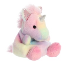 Palm Pals Sorbet Unicorn Plush Toy Small Multicolor Soft Fun Size 4x4x5.5