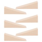  6 Stück Holzkeil-Türstopper, rutschfester Türstopper, dreieckiger Holzblock,