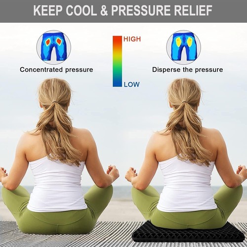 Gel Sitzkissen für langes Sitzen - Rollstuhlkissen bei Druckstellen - Bild 5 von 8