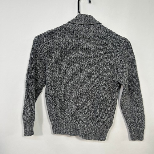 Cardigan maglione OshKosh B'gosh ragazzo grigio collo sciallato taglia 6 maglia classica preparazione - Foto 5 di 5